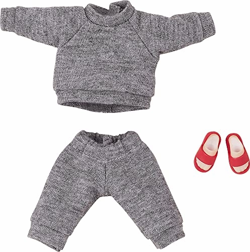 Nendoroid Doll Outfit Set Sweatshirt and Sweatpants (Gray) Sky Animal Narrative Display