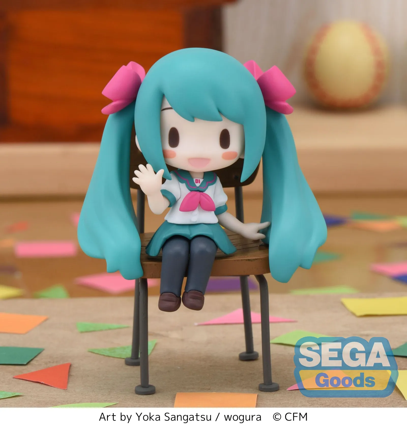 Vocaloid: Miku 16th Anniversary Perching Mini Prize Figure Shelf Display Craft Project