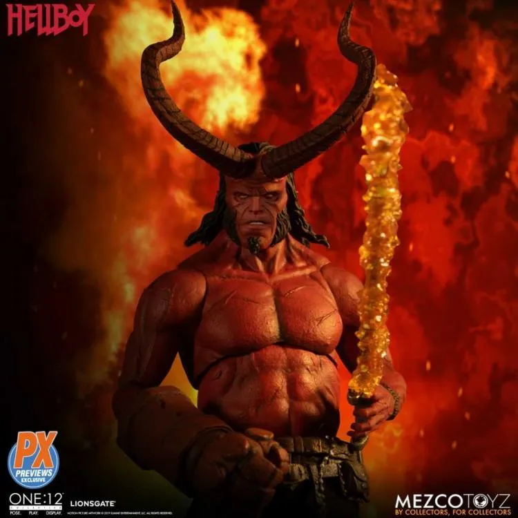Mezco One:12 Hellboy Anung un Rama Edition PX Previews Exclusive Underground Scene Display Piece