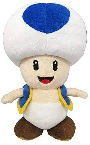 Anime Series Super Mario Bros.: Toad (Blue) 8" Plush