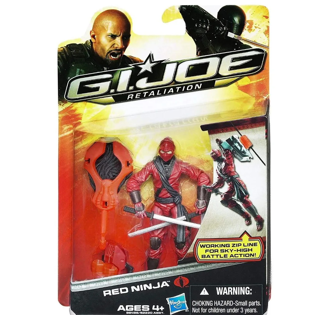 Hasbro GI Joe Retaliation Red Ninja Free Shipping Small Space