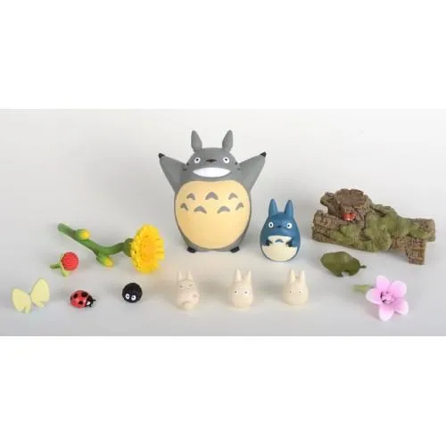 My Neighbour Totoro: Totoro Flower Nosechara Stacking Figure Set Indie Game Painted Model