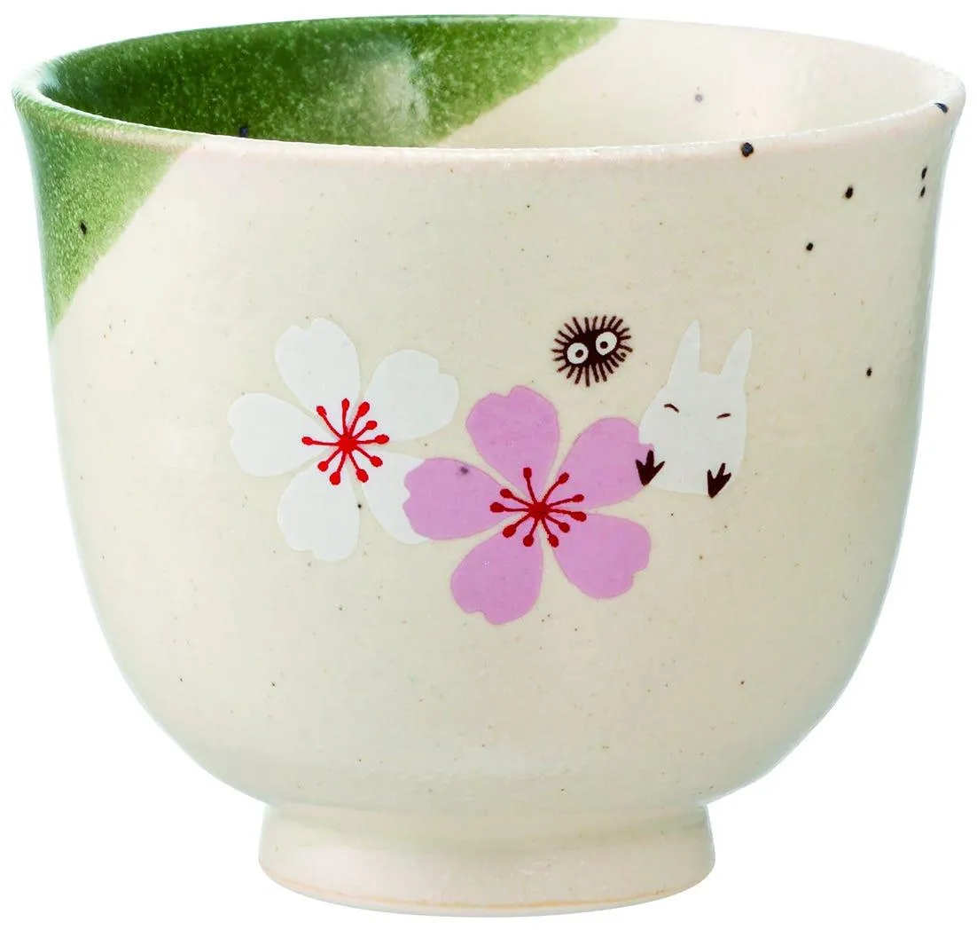 Customizable Toy My Neighbour Totoro: Totoro Traditional Japanese Teacup (Sakura/Cherry Blossom)