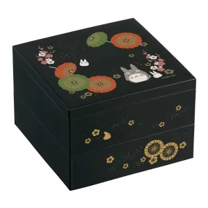 Street Art Gaming Art My Neighbour Totoro: Traditional Japanese Lacquerware 2 Tier Bento Box