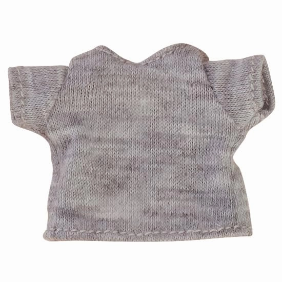 Small Statue Nendoroid Doll Outfit T-Shirt (Gray)