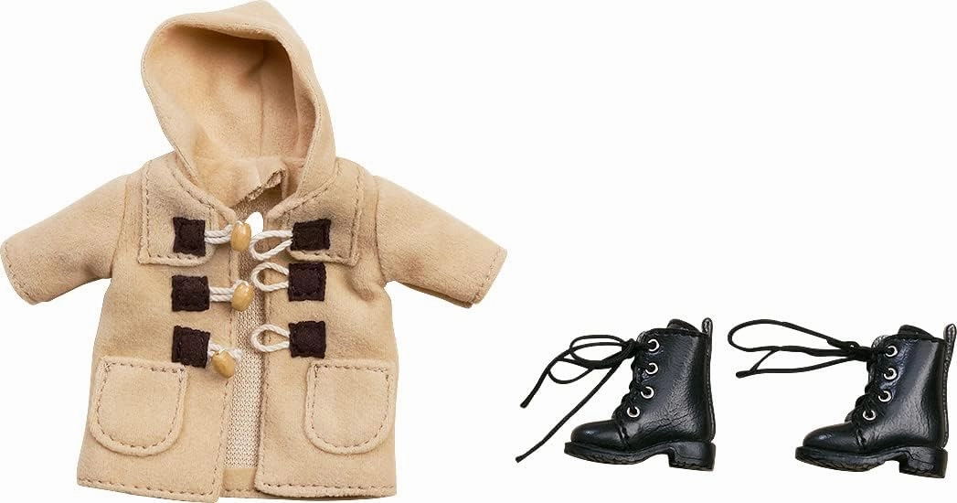Luxury Decor Nendoroid Doll Warm Clothing Set Boots & Duffle Coat (Beige)