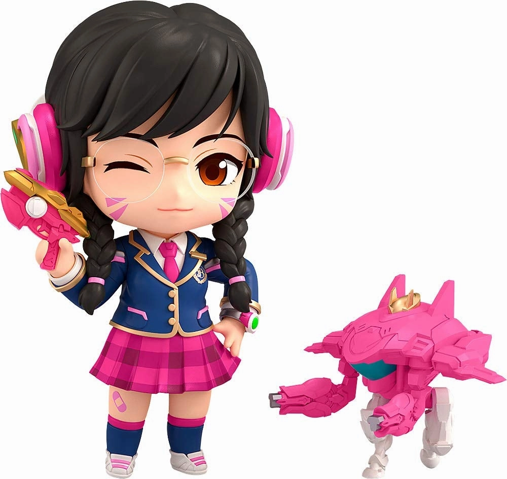 Overwatch - D.Va - Nendoroid #1141 - Academy Skin Edition (Good Smile Company) Original Box Diorama Accent