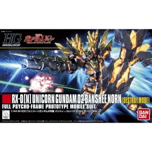 Bandai Hobby HGUC 1/144 #175 Unicorn Gundam 2 Banshee Norn (Destroy Mode) (5058780) Permission Give