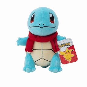 Pokemon Plush Seasonal Christmas Holiday Assortment 8 Squirtle Toy Series Display
