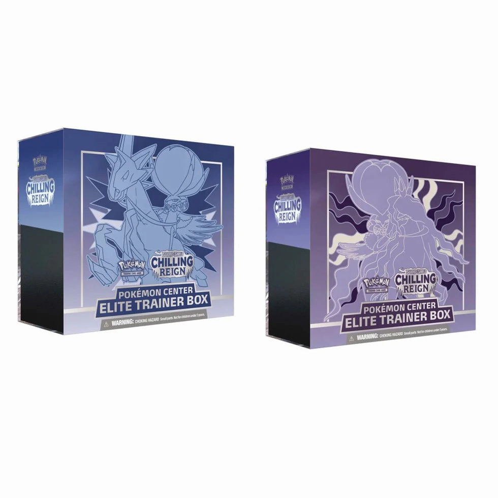 Surprise Pack Display Pokemon TCG Chilling Reign Pokemon Center Exclusive Elite Trainer Boxes (Pair)