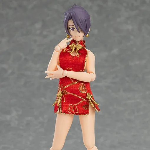 [Backorder] Figma 569 Female Body (Mika) with Mini Skirt Chinese Dress Outfit Stone Statue Movie Merch