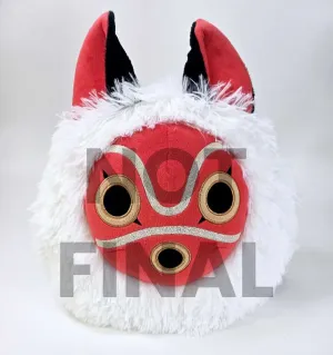 Game Room Chrome Plated Princess Mononoke: Fluffy San Mask 15" Plush