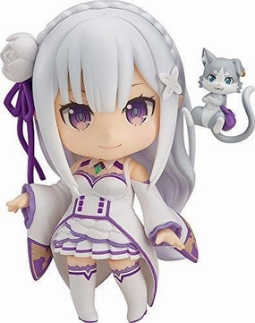 Window Sill Re:Zero kara Hajimeru Isekai Seikatsu Nendoroid (#751) Emilia  Puck  - Good Smile Company