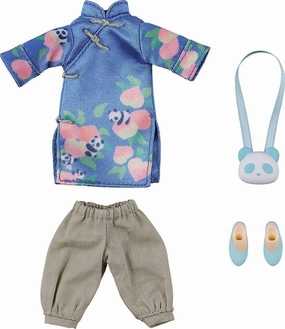 Wildlife Model Farm Animal Nendoroid Doll Outfit Set Long Length Chinese Outfit (Panda)