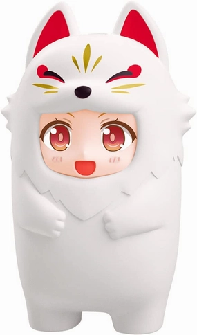 Nendoroid More Kigurumi Face Parts Case White Kitsune Spiritual Figure Gaming Article