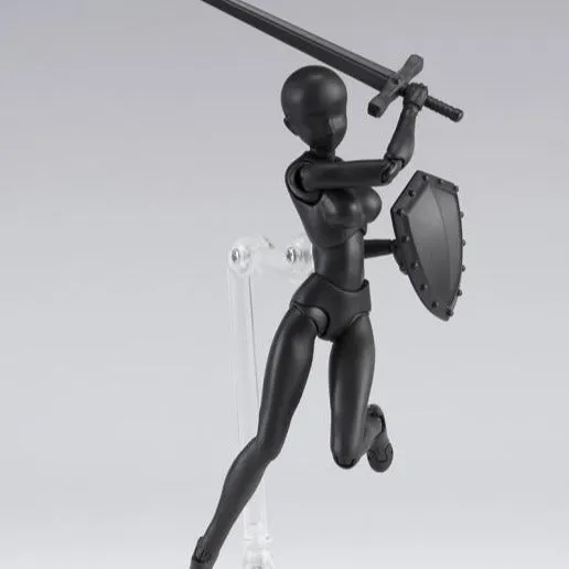 S.H.Figuarts DX Body-chan Set (Solid Black Color Ver.) Imaginary Play Multi Pose