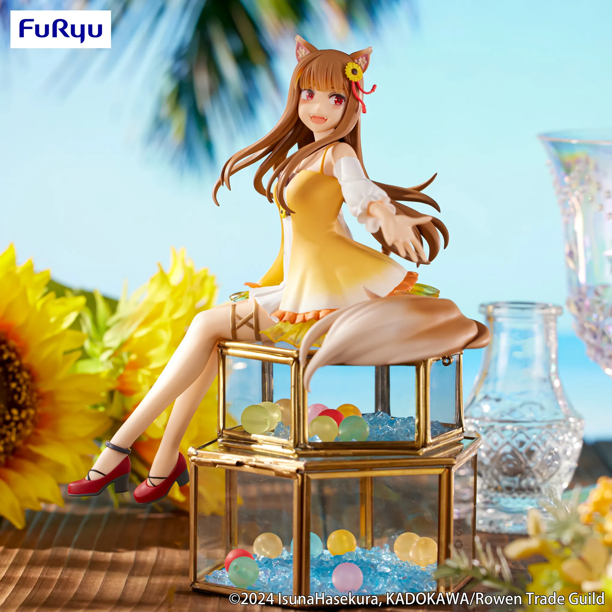 Spice and Wolf: Holo Sunflower Dress Noodle Stopper Prize Figure Popular Choice Age Appropriate