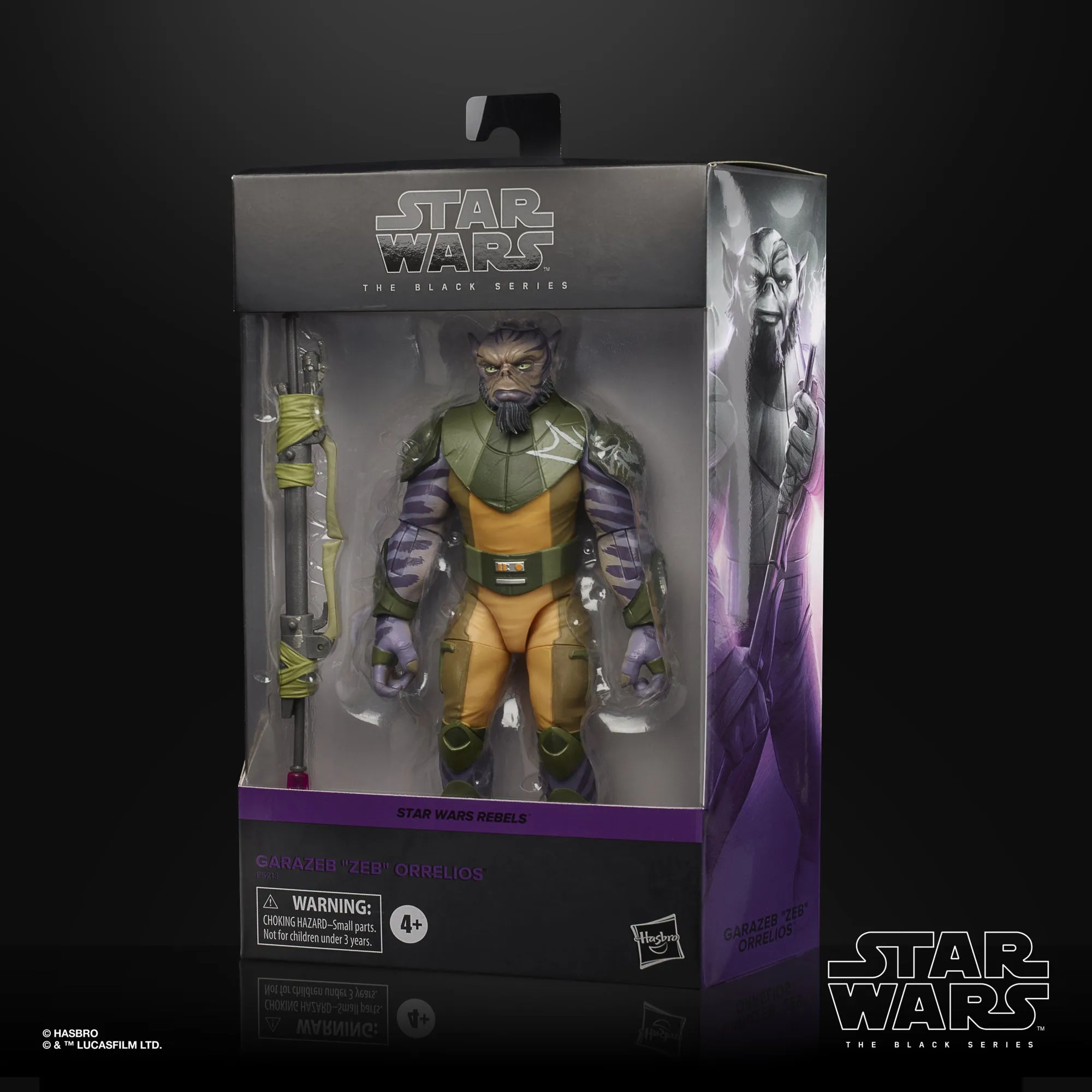 Star Wars The Black Series Deluxe Zeb Orrelios (Rebels) 6-Inch Action Figure Dorm Room Geological Sample