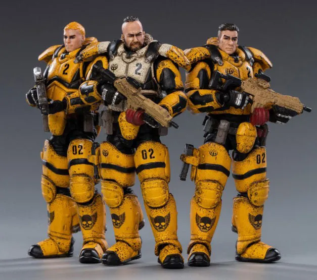 Decorative Accent JOY TOY STAR HAWK 02ST INTERSTELLAR TROOPER 1/18 FIG 3PK