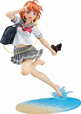 Chibi Statue Display Cabinet "Love Live! Sunshine!!" With Fans! Takami Chika (Blu-ray Jacket Ver.) - 1/7 scale -