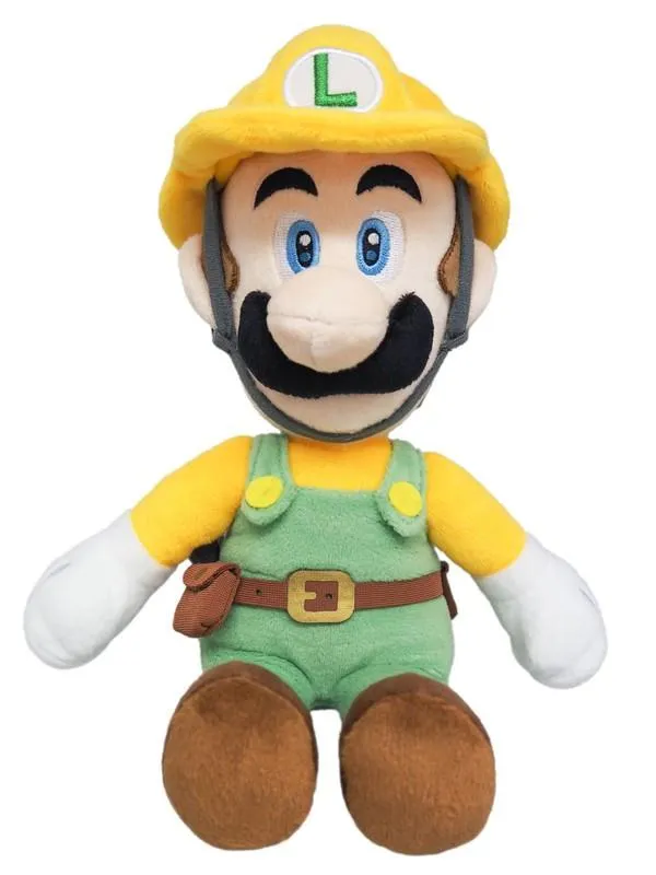 Super Mario Bros.: Luigi (Super Mario Maker) 8" Plush Movie Creation Silver Coated