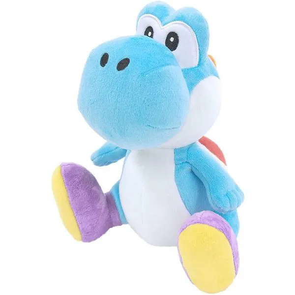 Super Mario Bros.: Yoshi (Light Blue) 7.5" All Star Collection Plush Educational Toy Rubber Toy