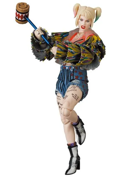 BIRDS OF PREY MEDICOM TOYS MAFEX HARLEY QUINN (Caution Tape Jacket Ver.) Mecha Robot