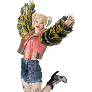 BIRDS OF PREY MEDICOM TOYS MAFEX HARLEY QUINN (Caution Tape Jacket Ver.) Fashion Doll