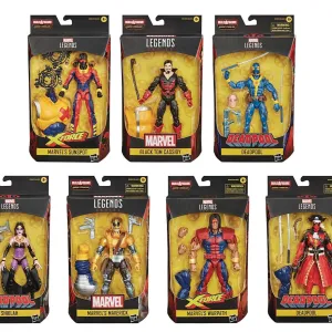 Marvel Legends Deadpool Wave Set of 8 Figures (Strong Guy BAF) Kawaii Design