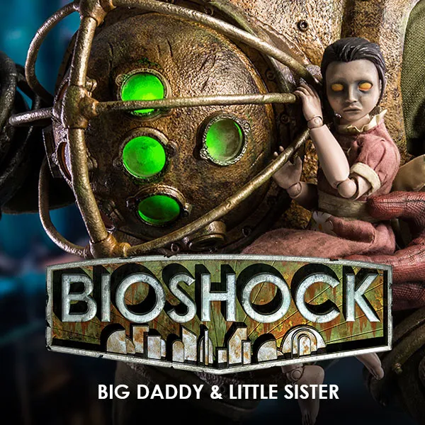 Threezero BIOSHOCK Big Daddy and Little Sister 1/6 Scale International Icon