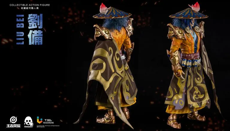 Threezero Honor of Kings LIU BEI 1/12 Collectible Action Figures Pearlescent Shine Graffiti Figure