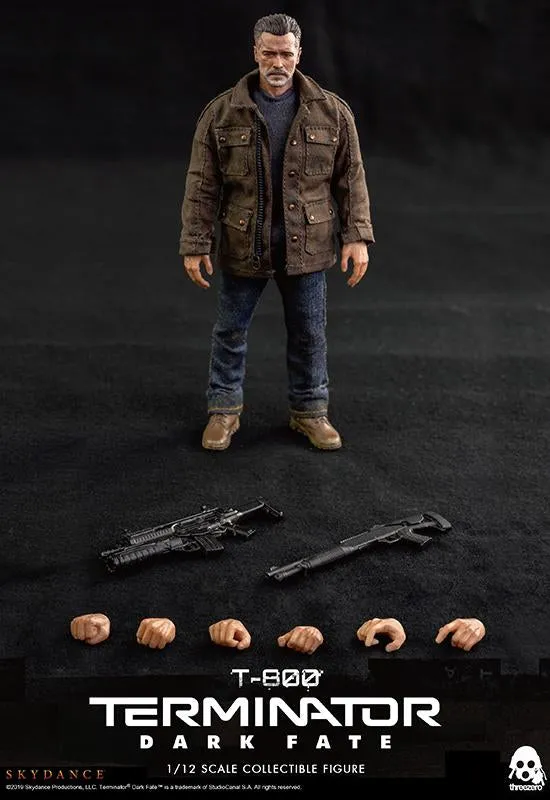 Threezero Terminator: Dark Fate 1/12 T-800 Display Statue Weapon Prop