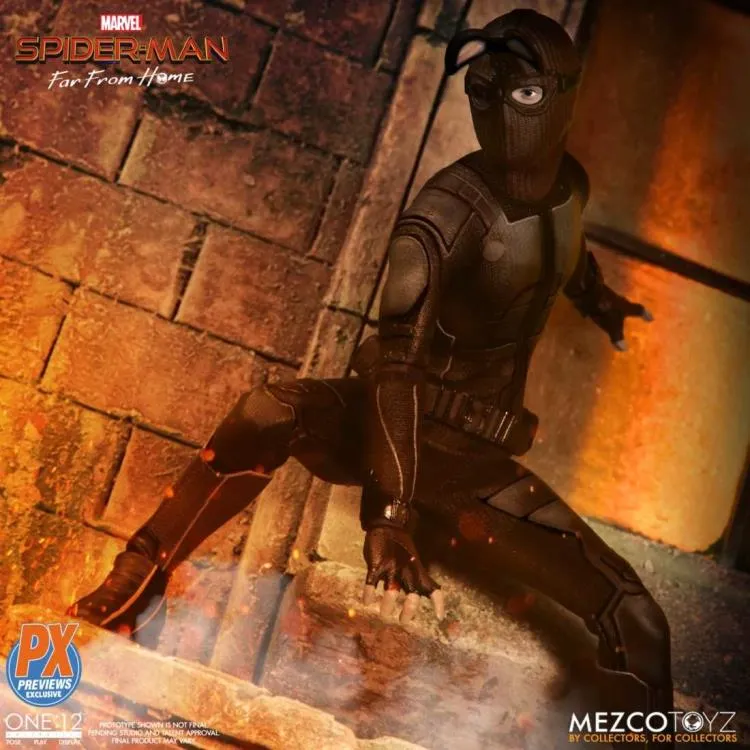 Mezco One:12 SPIDER-MAN STEALTH SUIT PX Previews Exclusive Dining Table Desert Creature