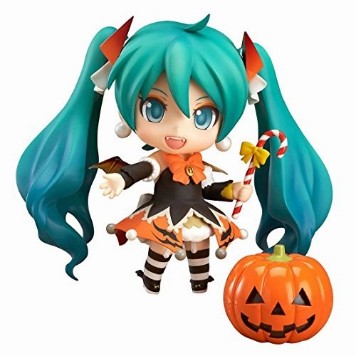 Silicone Model Action Pose Vocaloid Nendoroid (#448) Hatsune Miku Halloween Ver.