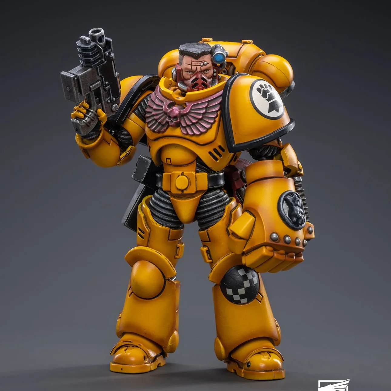 WARHAMMER 40K Imperial Fists Intercessors Brother Sergeant Sevito Maximalist Art Kawaii Design
