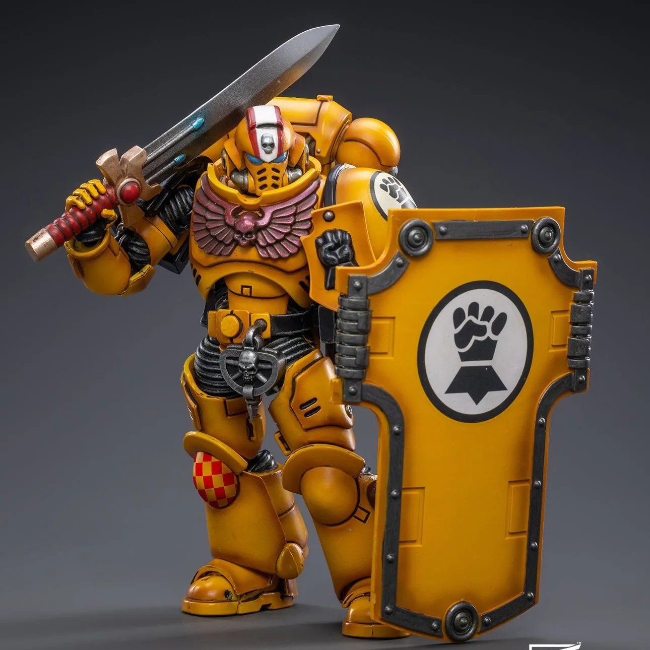 WARHAMMER 40K Imperial Fists Intercessors Primaris Lieutenant Naviaz Folk Art Bronze Cast